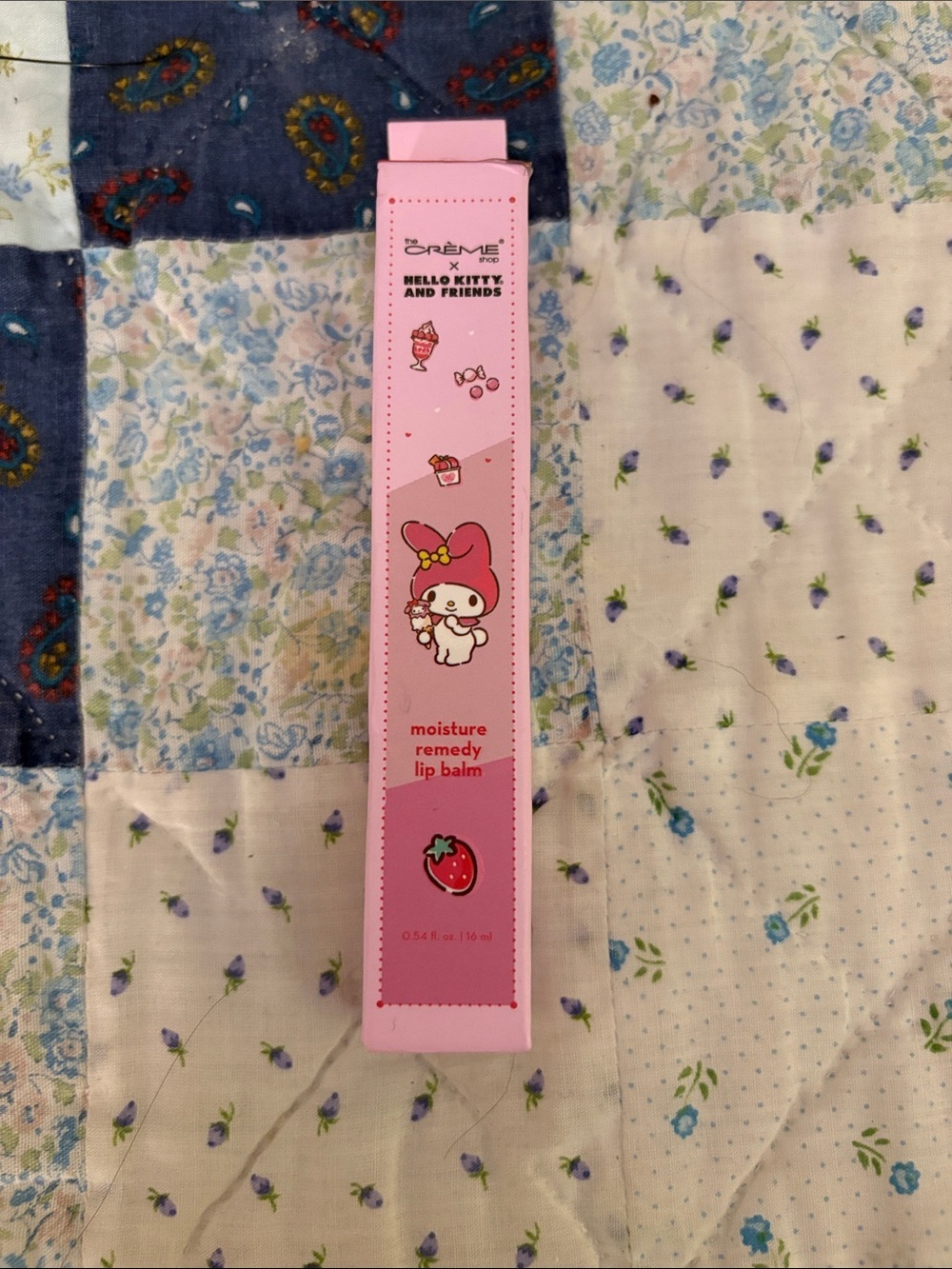 The Crème Shop Hello Kitty Strawberry Pink Moisture Remedy Lip Balm